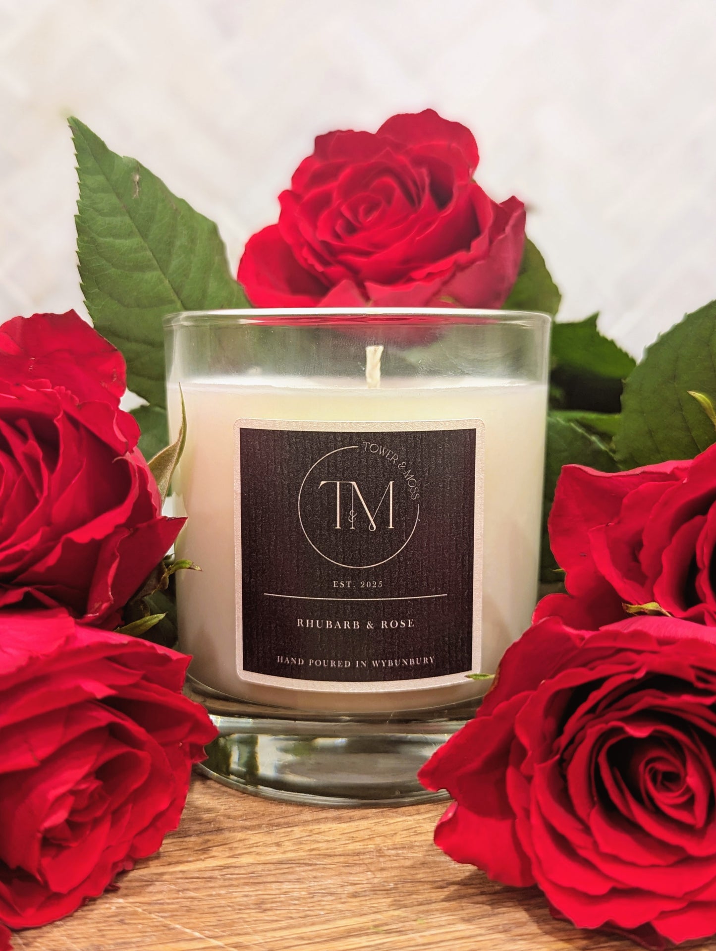 Rhubarb & Rose Candle 300ml