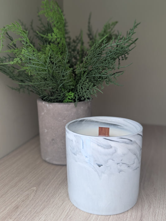 Alfresco Candle - Grey Marble